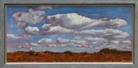 Chmury-jurajskie,rama,olej,45x100cm,2009